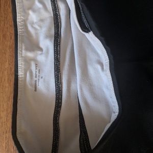 Bebe Sport black and white colorblock leggings